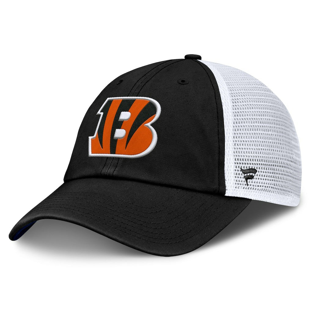 Cincinnati Bengals Trucker Adjustable Hat - Black/White on sale
