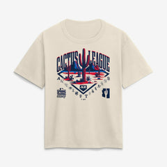 2026 Spring Training Cactus League Women's Relaxed Hip Legacy T-Shirt - Cream