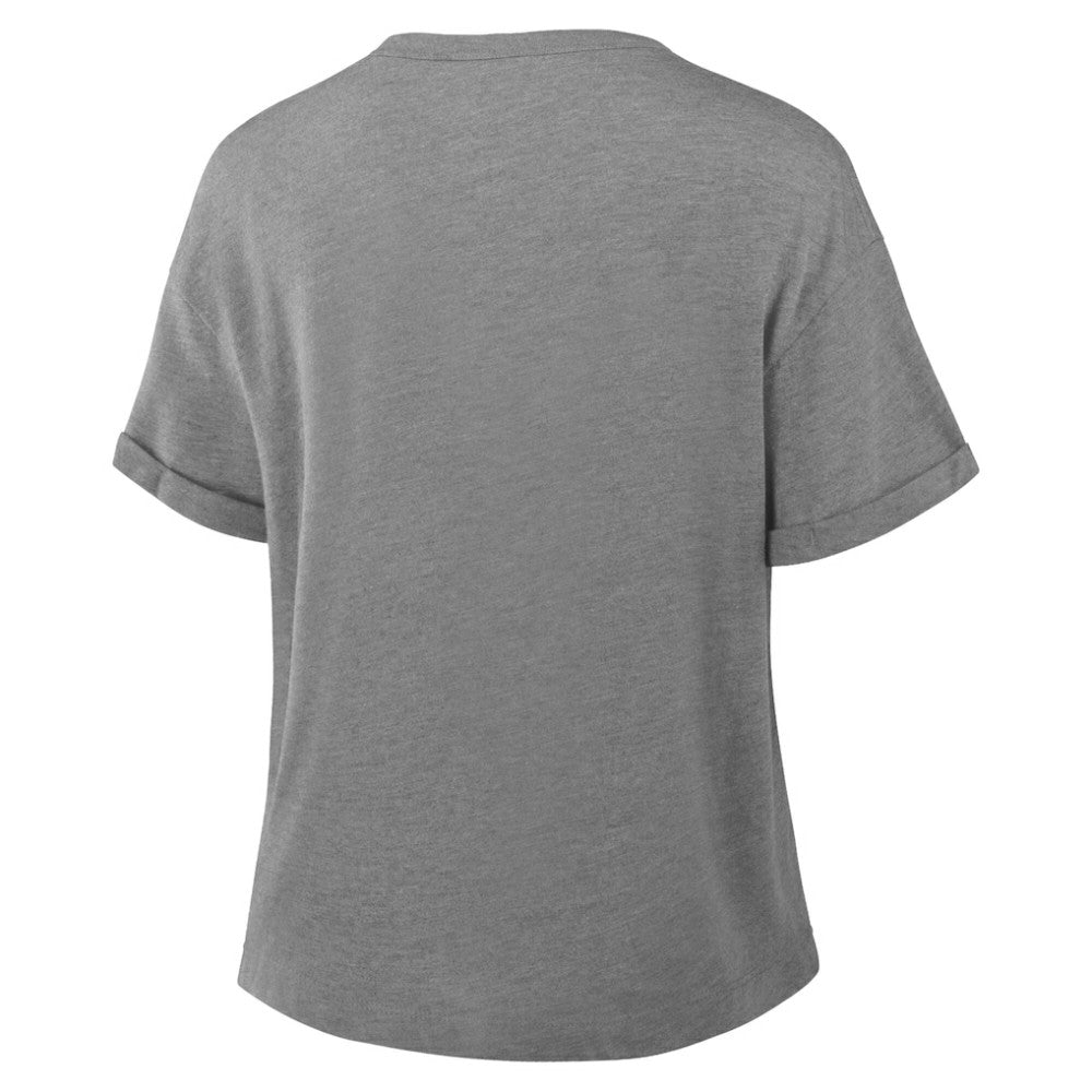 Philadelphia Phillies Women's Tribute IYKYK Tri-Blend Boxy T-Shirt - Heather Gray