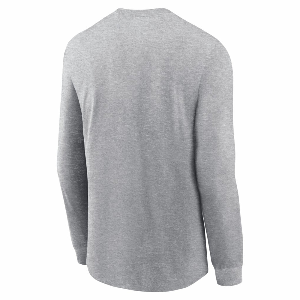 New England Patriots 2025 AFC Champions Locker Room Trophy Collection Long Sleeve T-Shirt - Heather Gray | Nike outlet