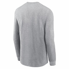 New England Patriots 2025 AFC Champions Locker Room Trophy Collection Long Sleeve T-Shirt - Heather Gray | Nike outlet