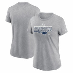 New England Patriots Women's 2025 AFC Champions Locker Room Trophy Collection T-Shirt - Heather Gray | Nike discount