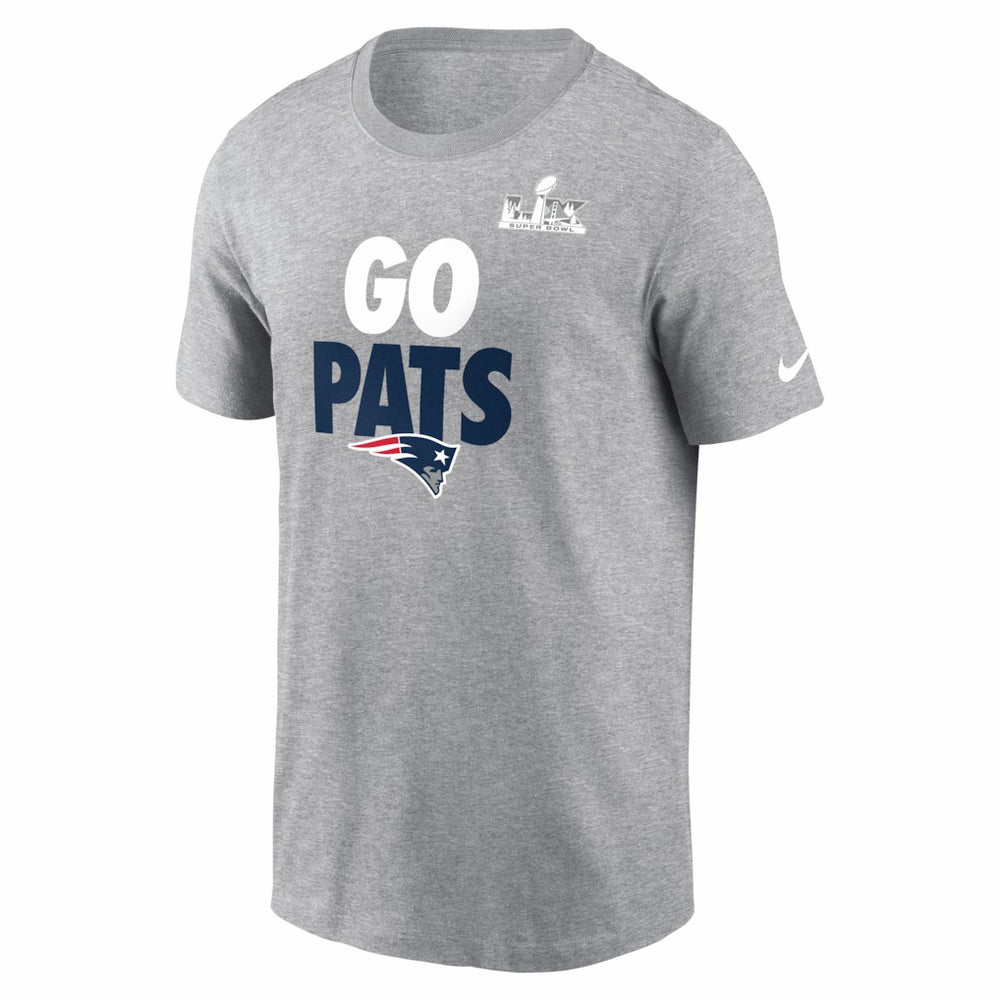 New England Patriots Super Bowl LX Fast As Fast Gets T-Shirt - Heather Gray | Nike on sale