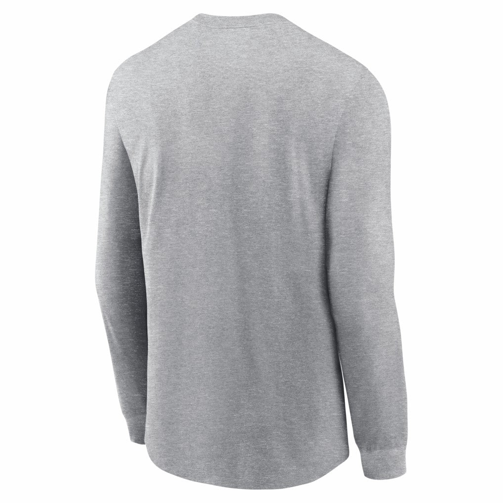 New England Patriots Super Bowl LX Fast As Fast Gets Long Sleeve T-Shirt - Heather Gray | Nike for sale