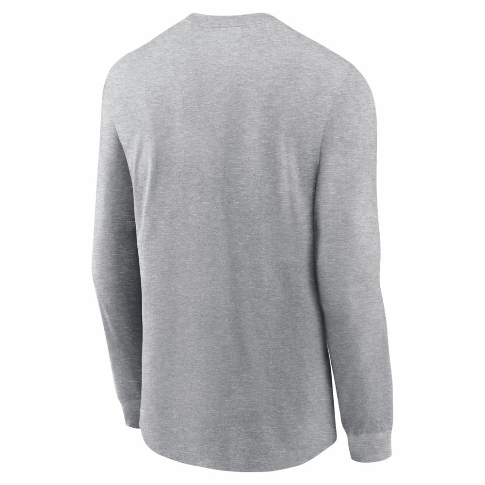 New England Patriots Super Bowl LX Fast As Fast Gets Long Sleeve T-Shirt - Heather Gray | Nike for sale