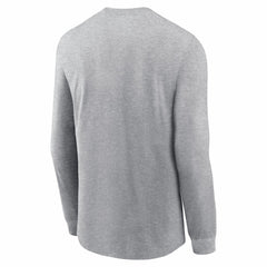 New England Patriots Super Bowl LX Fast As Fast Gets Long Sleeve T-Shirt - Heather Gray | Nike for sale