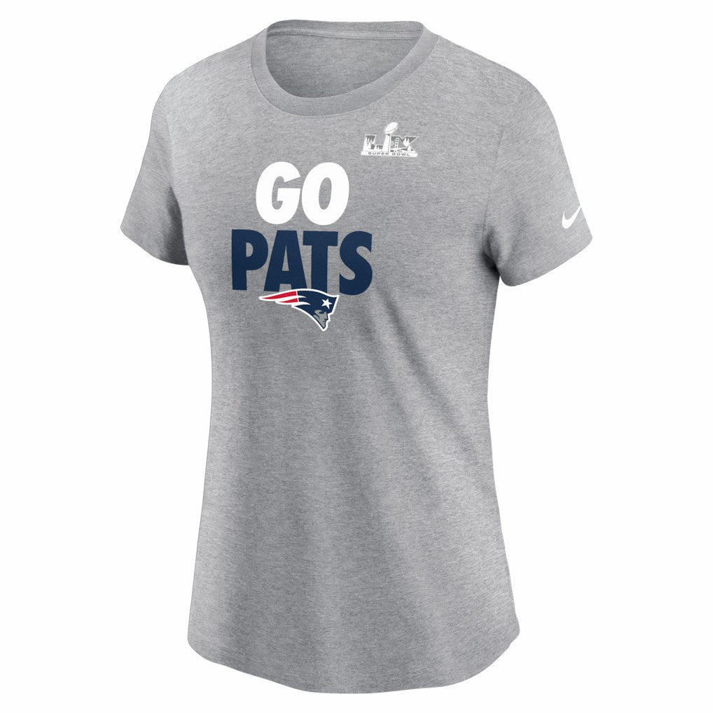 New England Patriots Women's Super Bowl LX Local T-Shirt - Heather Gray | Nike discount