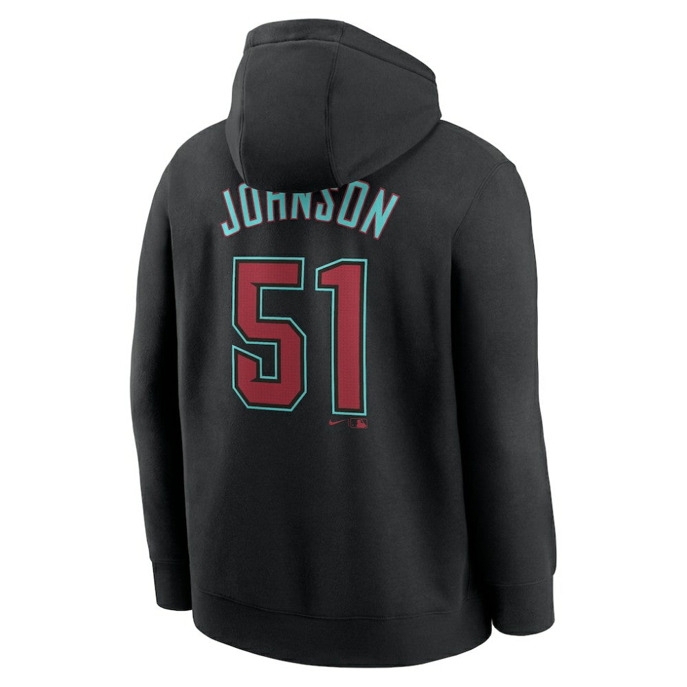 Randy Johnson Arizona Diamondbacks Player Name & Number Club Pullover Hoodie - Black | Nike