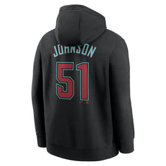 Randy Johnson Arizona Diamondbacks Player Name & Number Club Pullover Hoodie - Black | Nike
