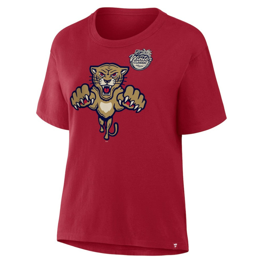 Florida Panthers Fanatics Women's 2026 NHL Winter Classic T-Shirt Red