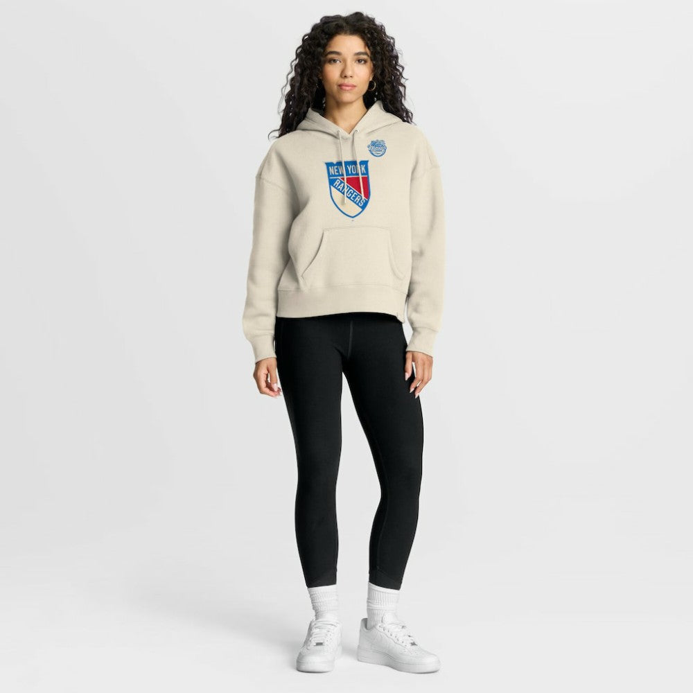 New York Rangers Fanatics Women's 2026 NHL Winter Classic Hoodie Cream
