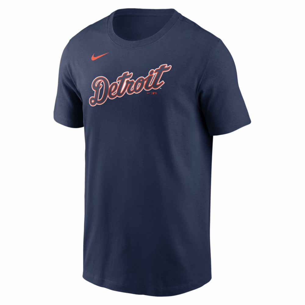 Detroit Tigers Alternate Wordmark T-Shirt - Navy | Nike