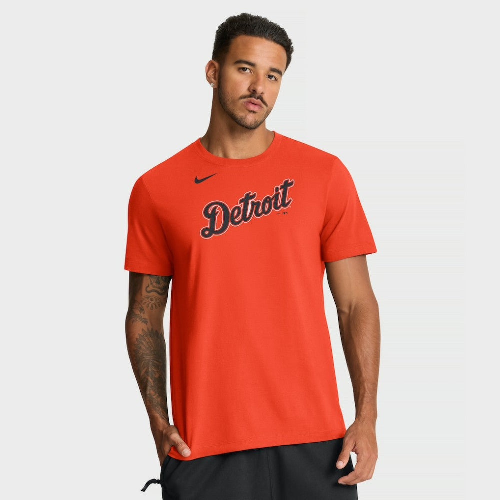 Detroit Tigers Alternate Wordmark T-Shirt - Orange | Nike