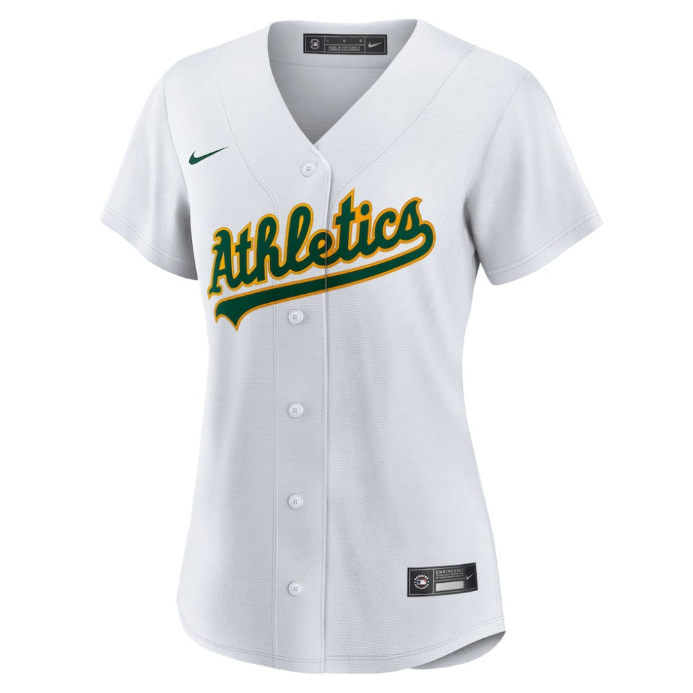 Denzel Clarke Athletics Women's Home Replica Jersey - White | Nike
