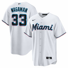 Eric Wagaman Miami Marlins Home Replica Jersey - White | Nike