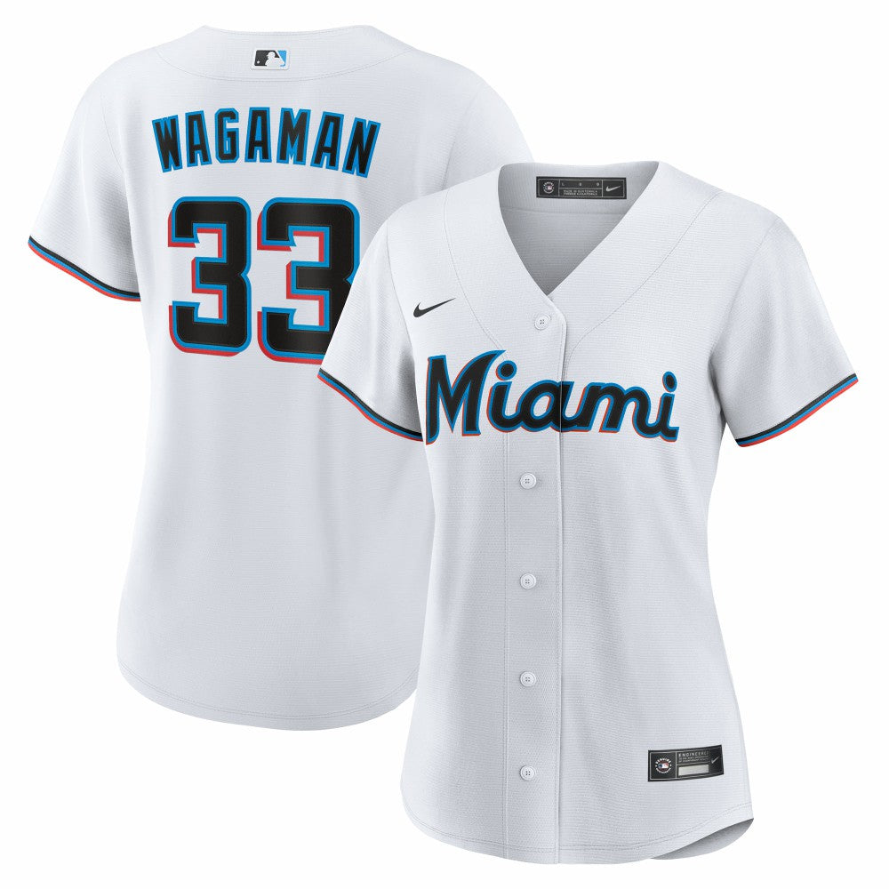 Eric Wagaman Miami Marlins Women's Home Replica Jersey - White | Nike