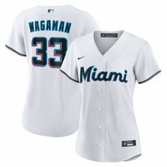 Eric Wagaman Miami Marlins Women's Home Replica Jersey - White | Nike