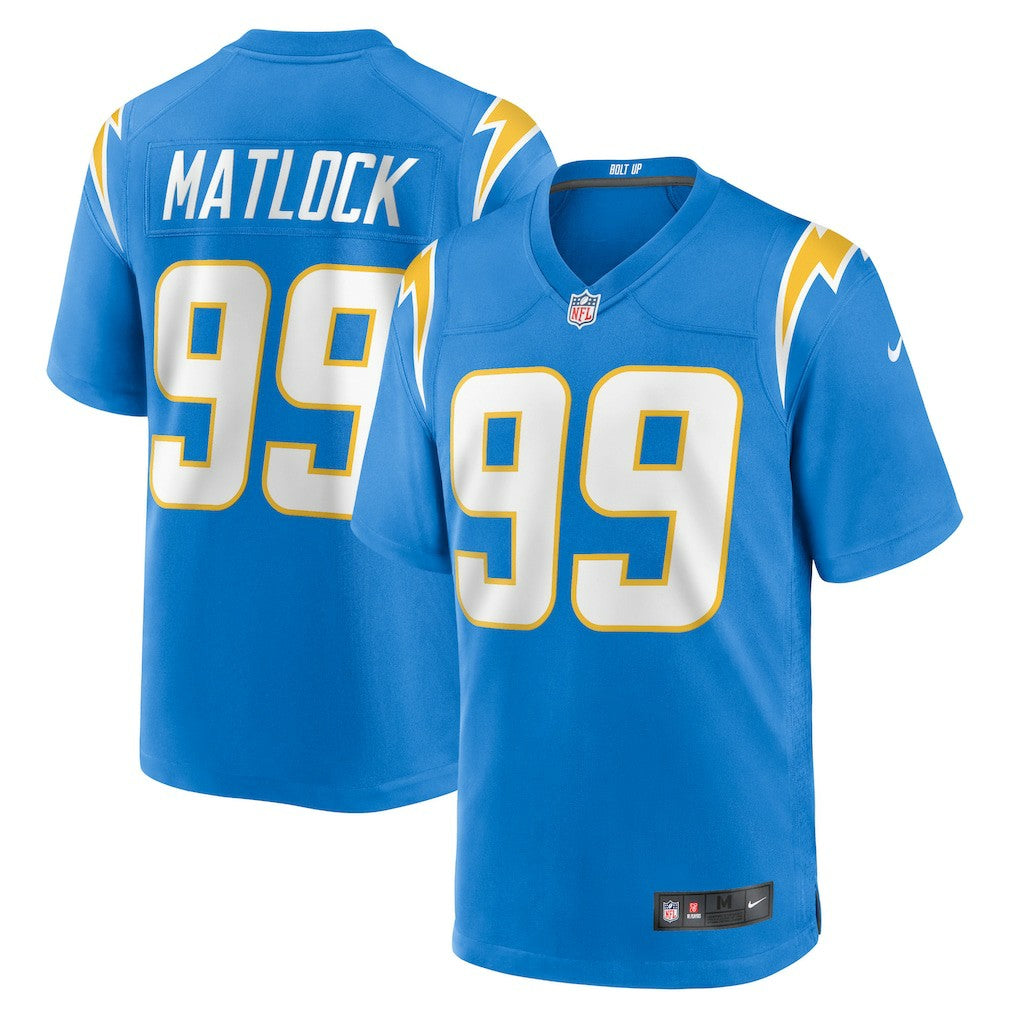 Scott Matlock Los Angeles Chargers Team Game Jersey - Powder Blue | Nike outlet