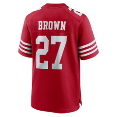 Ji'Ayir Brown San Francisco 49ers Team Game Jersey - Scarlet | Nike on sale