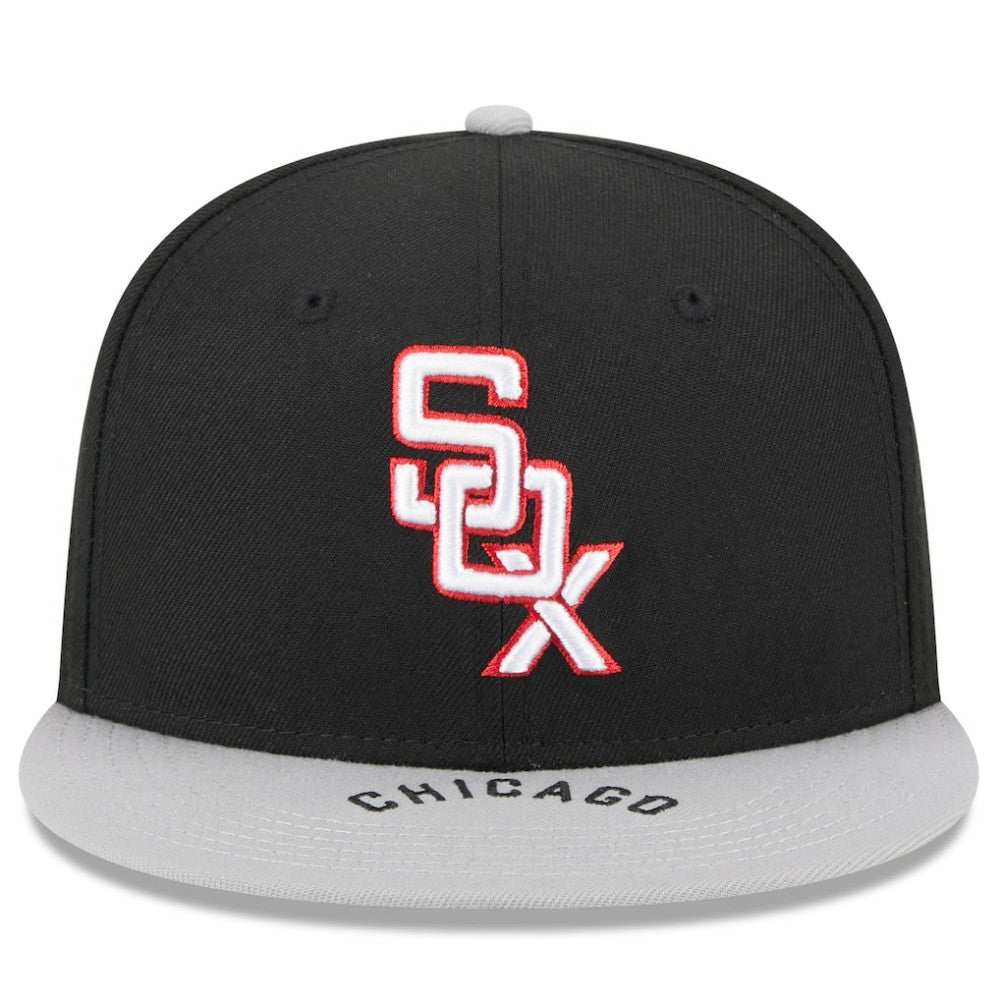 Chicago White Sox On Deck 59FIFTY Fitted Hat - Black/Gray | New Era