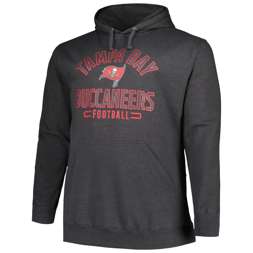 Tampa Bay Buccaneers Big & Tall Pullover Hoodie - Heather Charcoal outlet