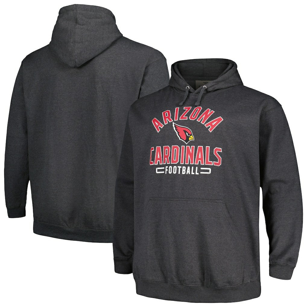 Arizona Cardinals Big & Tall Pullover Hoodie - Heather Charcoal online