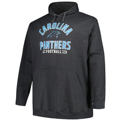 Carolina Panthers Big & Tall Pullover Hoodie - Heather Charcoal discount