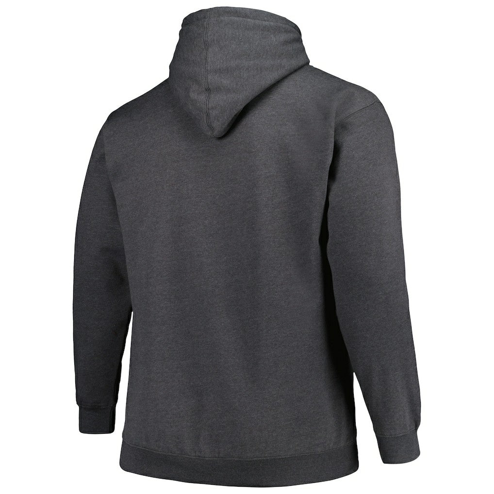 Carolina Panthers Big & Tall Pullover Hoodie - Heather Charcoal discount
