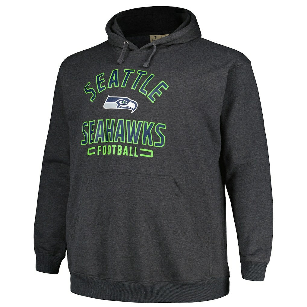 Seattle Seahawks Big & Tall Pullover Hoodie - Heather Charcoal on sale