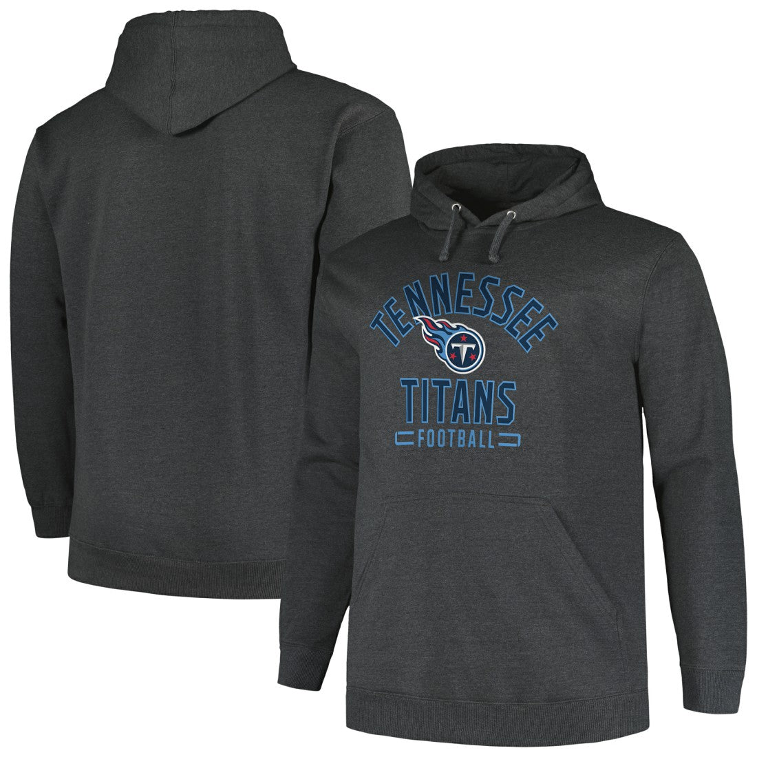 Tennessee Titans Big & Tall Pullover Hoodie - Heather Charcoal outlet