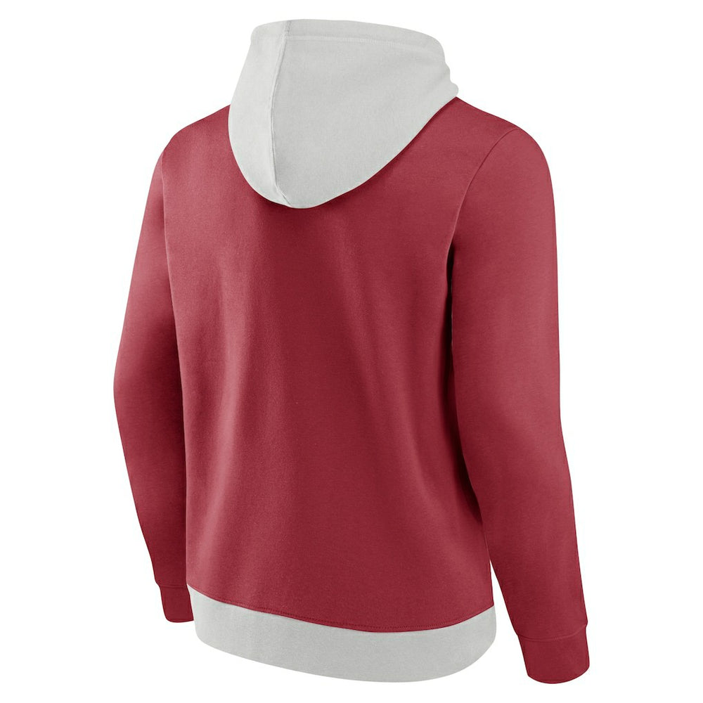 Arizona Cardinals Big & Tall Team Fleece Pullover Hoodie - Silver/Cardinal sale