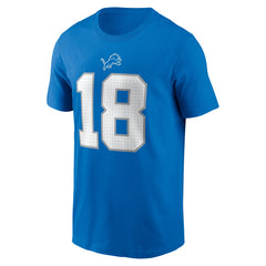 Isaac TeSlaa Detroit Lions Name & Number T-Shirt - Blue | Nike cheap
