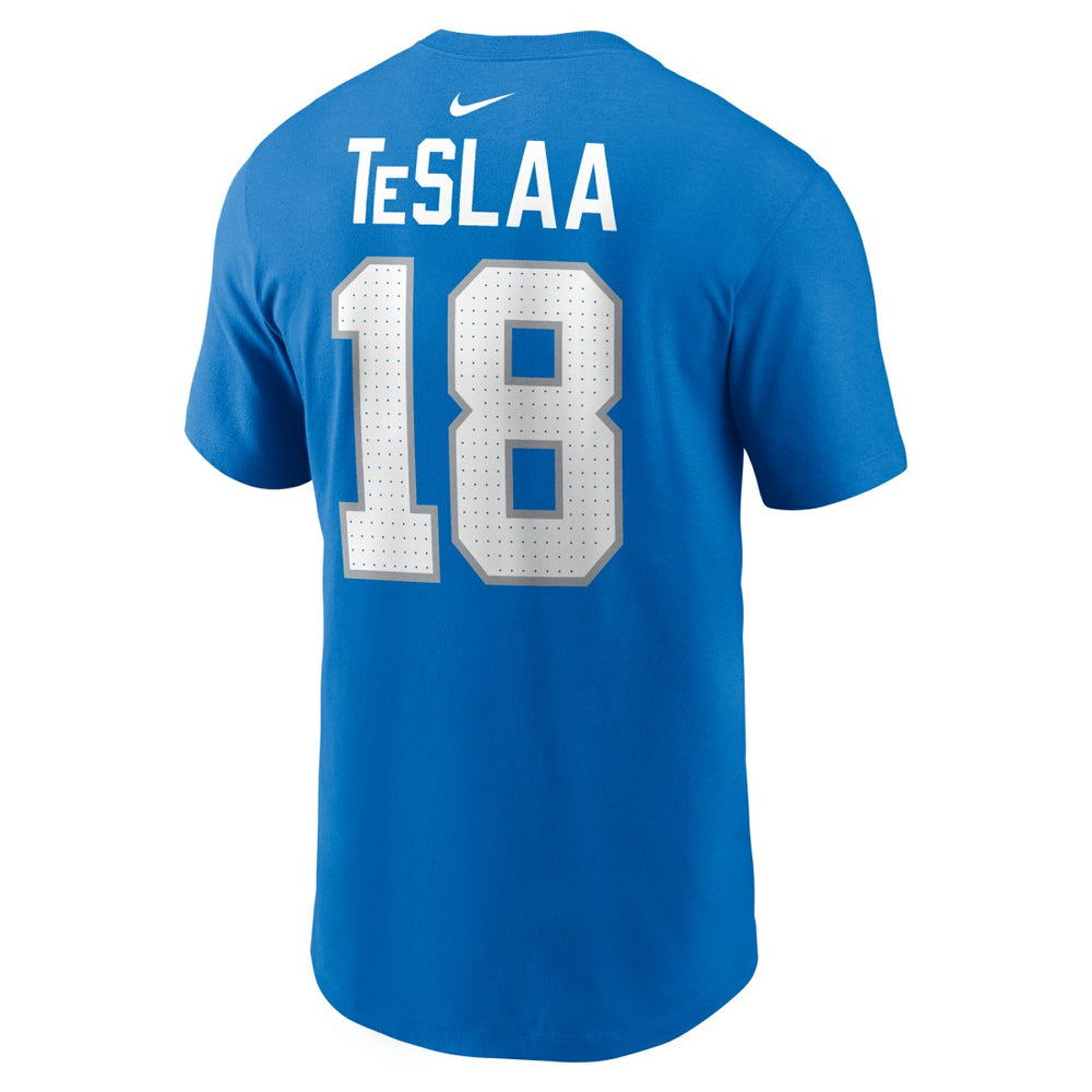 Isaac TeSlaa Detroit Lions Name & Number T-Shirt - Blue | Nike cheap