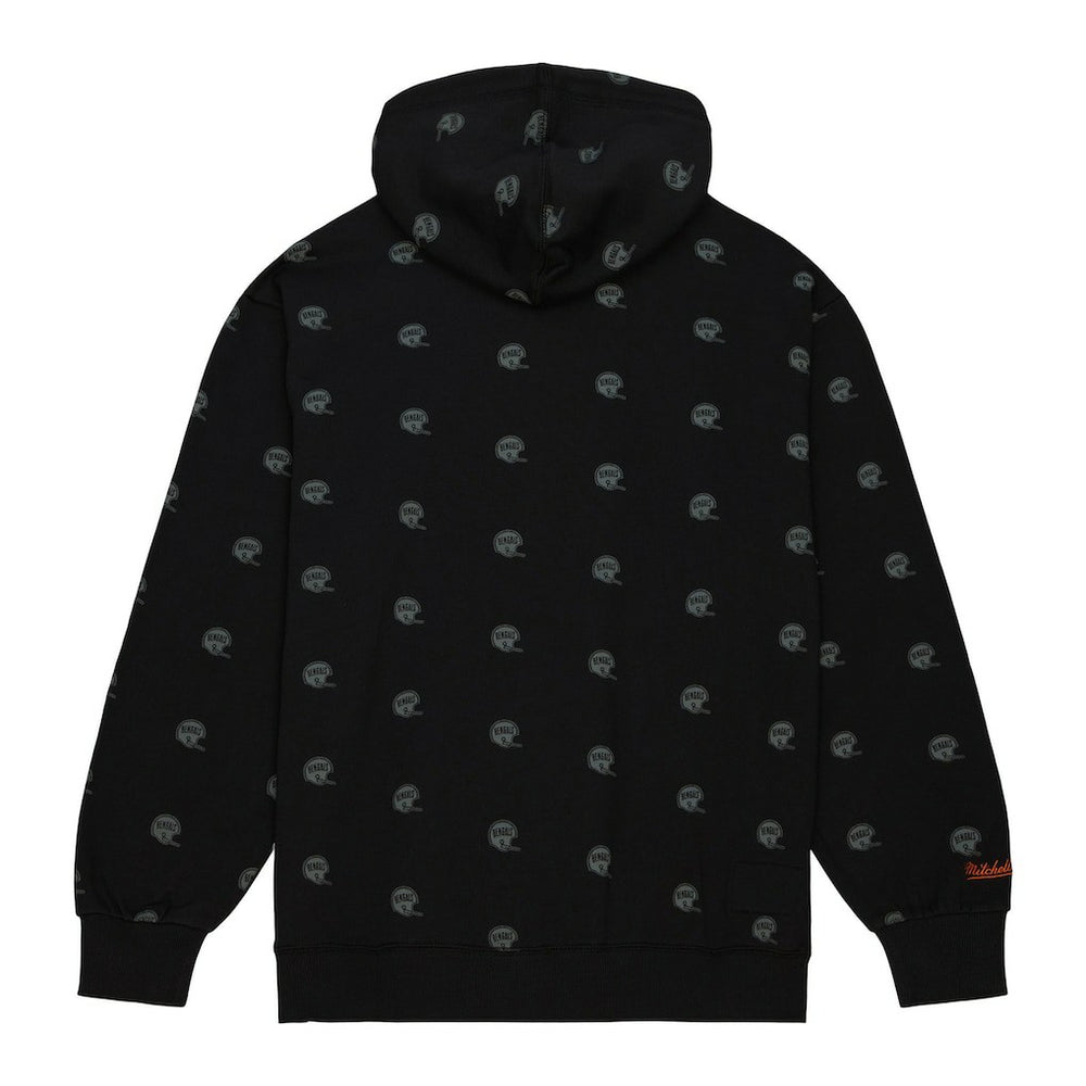 Cincinnati Bengals Allover Print Fleece Pullover Hoodie - Black on sale