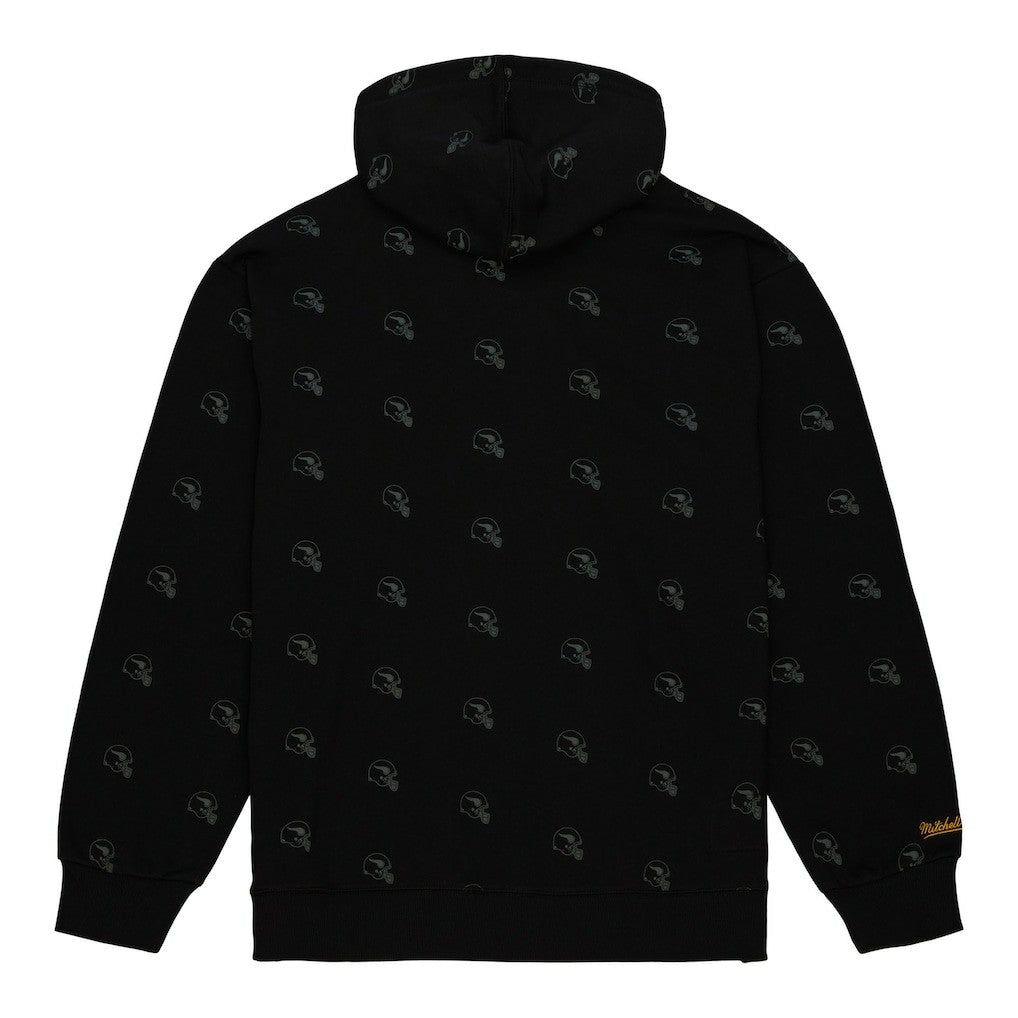 Minnesota Vikings Allover Print Fleece Pullover Hoodie - Black sale