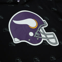 Minnesota Vikings Allover Print Fleece Pullover Hoodie - Black sale