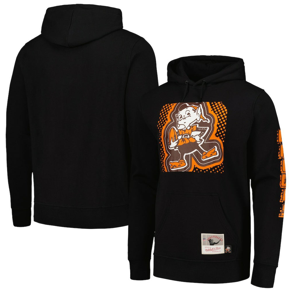 Cleveland Browns Gridiron Classics Big Face 7.0 Pullover Hoodie - Black discount