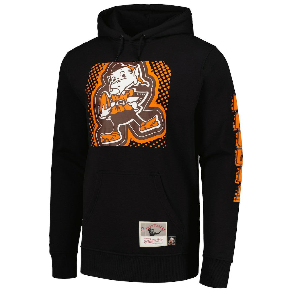 Cleveland Browns Gridiron Classics Big Face 7.0 Pullover Hoodie - Black discount