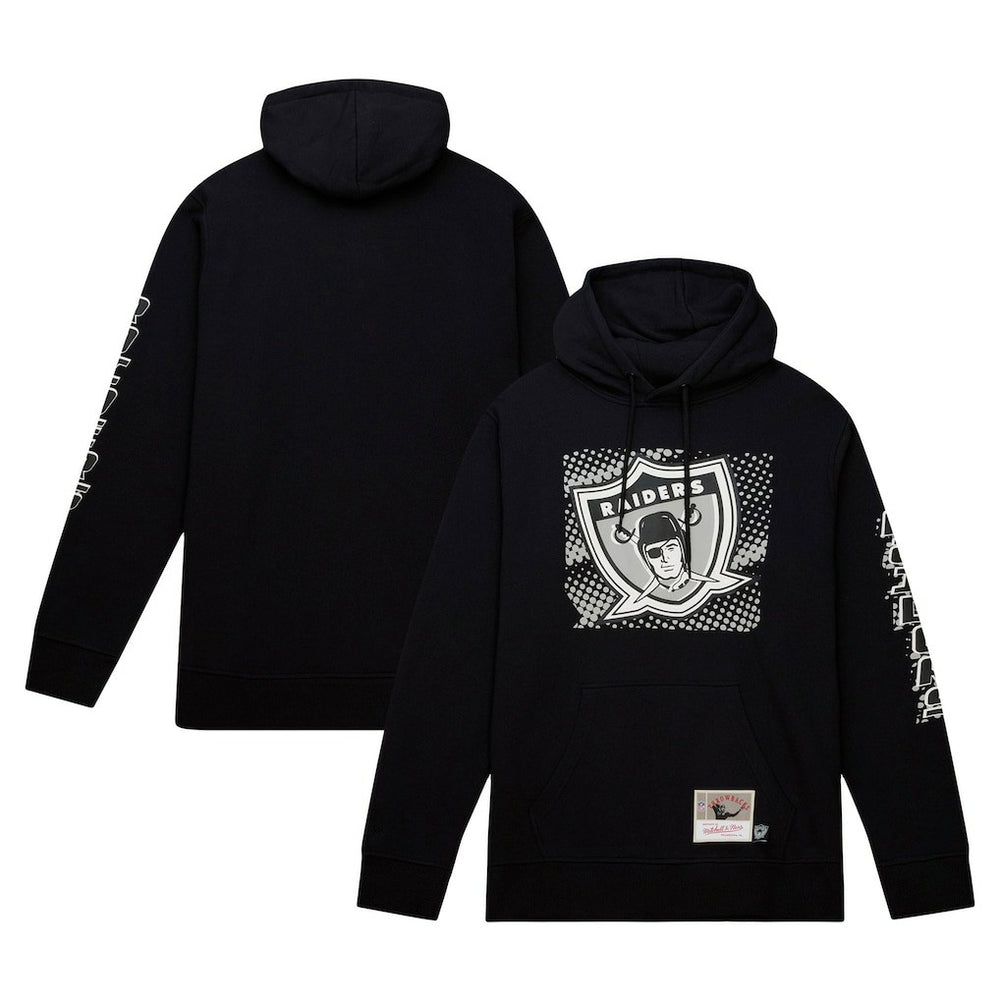 Las Vegas Raiders Gridiron Classics Big Face 7.0 Pullover Hoodie - Black for sale