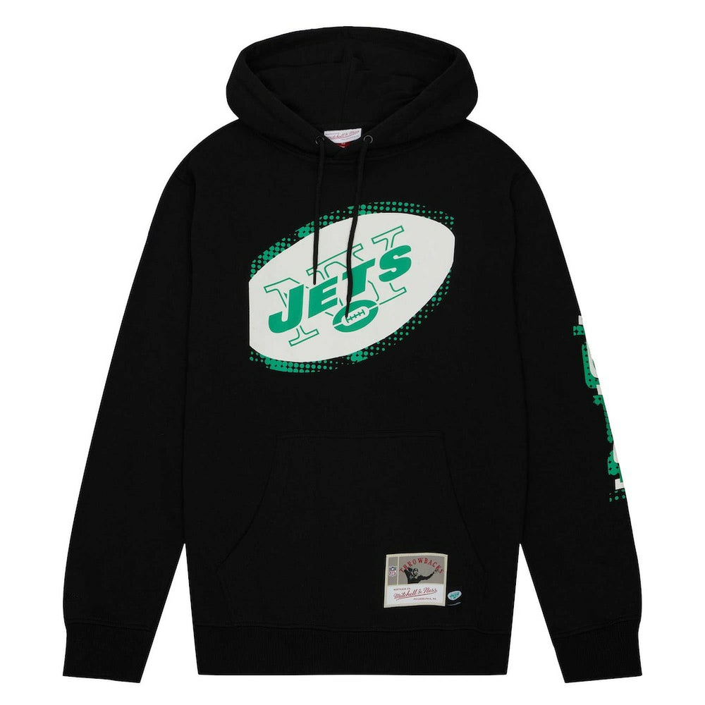 New York Jets Gridiron Classics Big Face 7.0 Pullover Hoodie - Black on sale