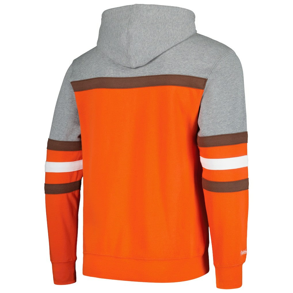 Cleveland Browns Head Coach Pullover Hoodie - Orange/Heather Gray cheap
