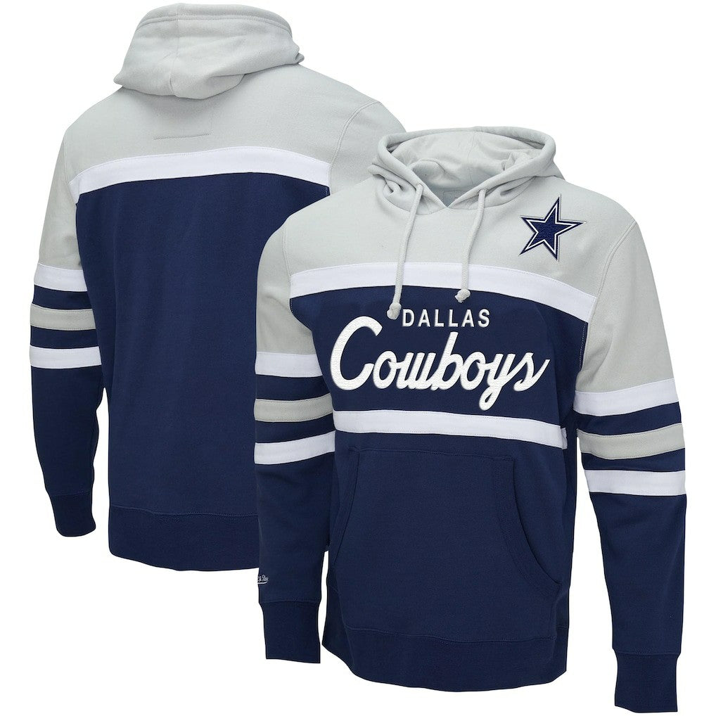Dallas Cowboys Head Coach Pullover Hoodie - Navy/Heather Gray sale