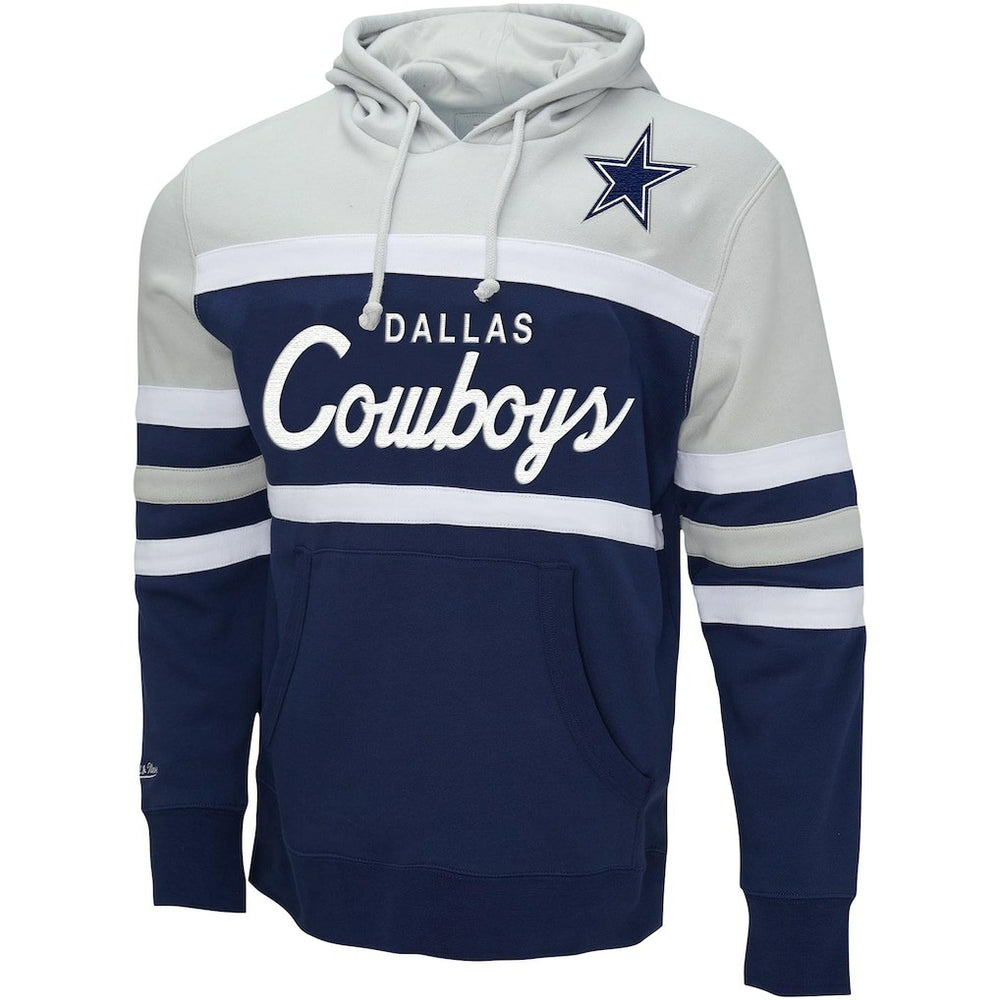 Dallas Cowboys Head Coach Pullover Hoodie - Navy/Heather Gray sale