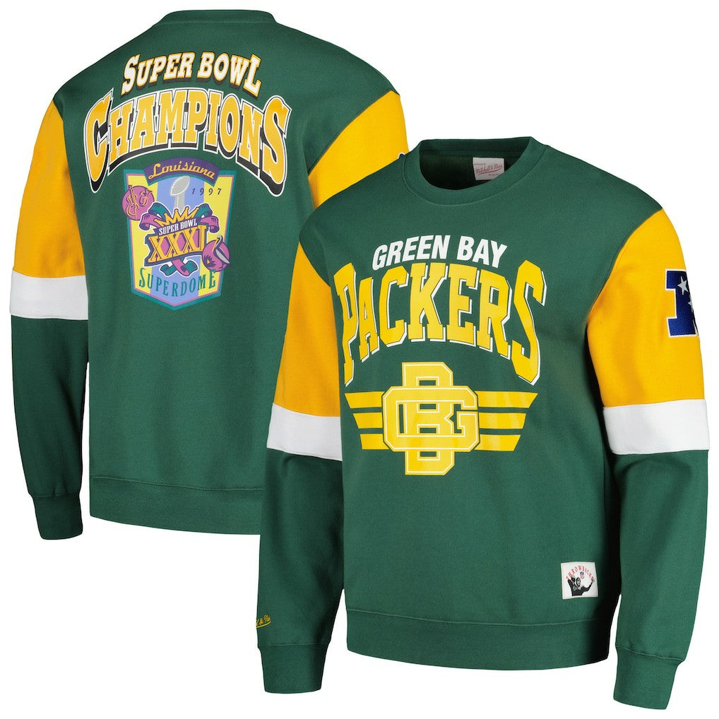 Green Bay Packers Gridiron Classics Allover 3.0 Pullover Sweatshirt - Green online