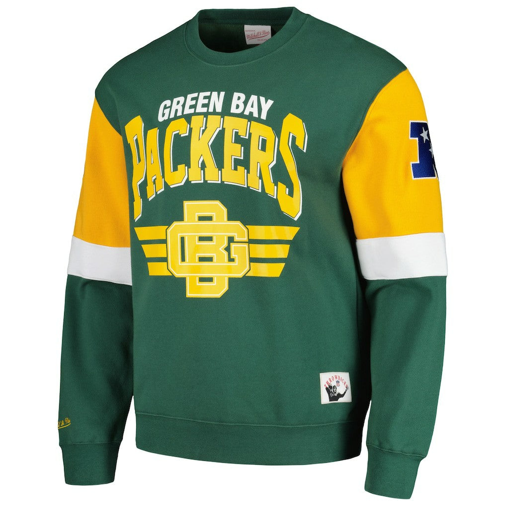 Green Bay Packers Gridiron Classics Allover 3.0 Pullover Sweatshirt - Green online