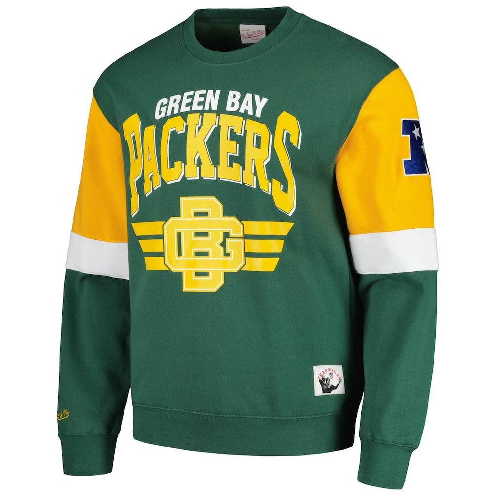 Green Bay Packers Gridiron Classics Allover 3.0 Pullover Sweatshirt - Green online