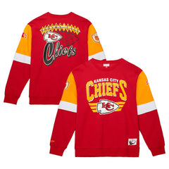 Kansas City Chiefs Gridiron Classics Allover 3.0 Pullover Sweatshirt - Scarlet outlet