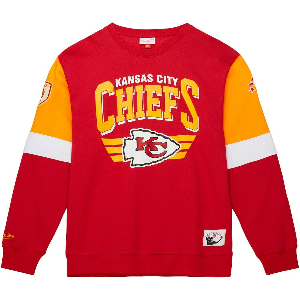 Kansas City Chiefs Gridiron Classics Allover 3.0 Pullover Sweatshirt - Scarlet outlet
