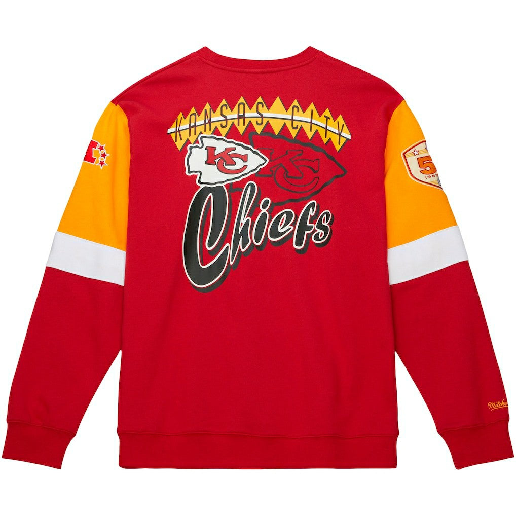 Kansas City Chiefs Gridiron Classics Allover 3.0 Pullover Sweatshirt - Scarlet outlet
