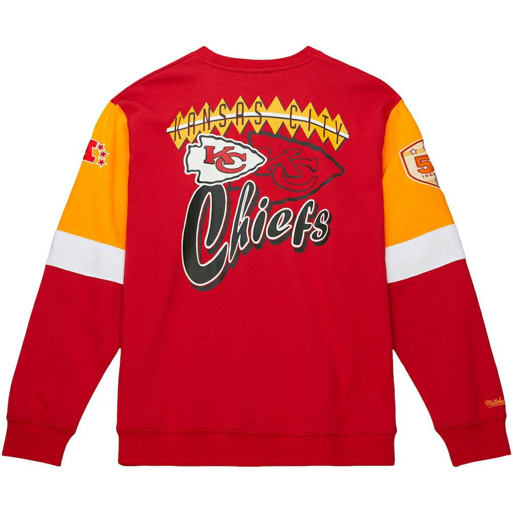 Kansas City Chiefs Gridiron Classics Allover 3.0 Pullover Sweatshirt - Scarlet outlet